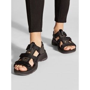 靴 KEEN ASTORIA WEST OPEN TOE BLACK/BLACK KEEN Womens Astoria West Open Toe Sandal 6.5 Black/Black